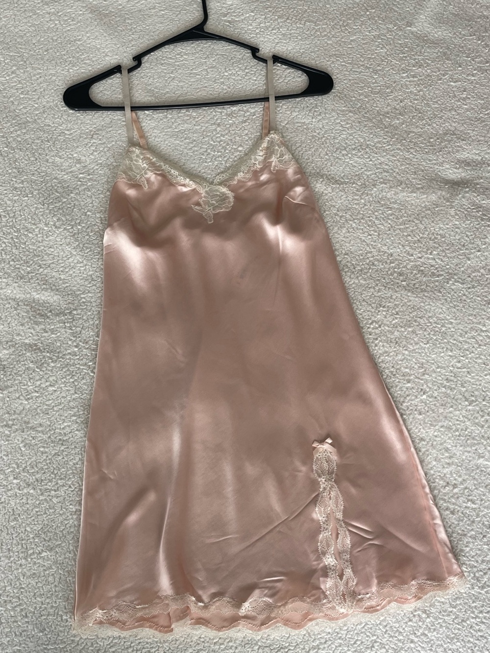 NWT Victorias Secret Peach Satin Slip Dress sz Small